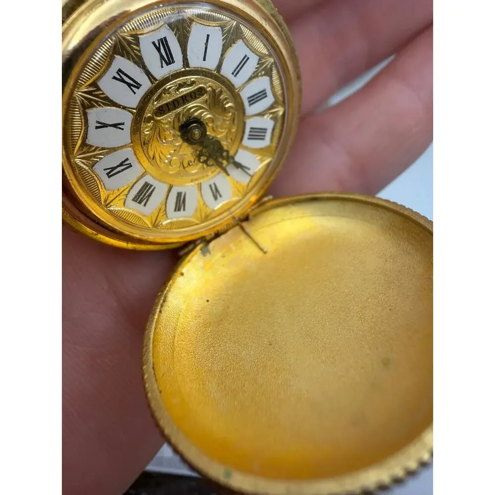vintage Swiss-made mechanical pendant/pocket watch branded by Sidros